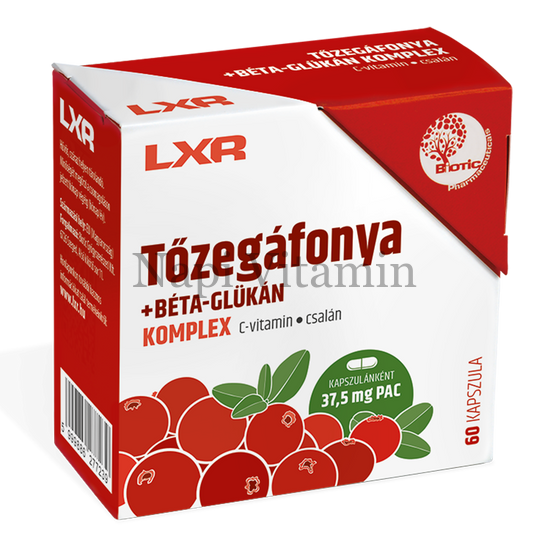 LXR Tőzáfonya + Béta-Glükán Komplex kapszula 60x