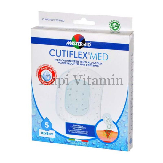 Master-Aid Cutiflex vízálló steril sebfedő 10x8cm 5x