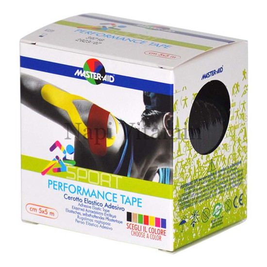 Master-Aid Sport Performance kineziológiai tapasz fekete 5mx5cm 1x Master-Aid Sport Performance kineziológiai tapasz fekete 5mx5cm 1x