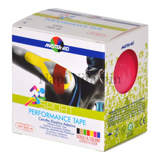 Master-Aid Sport Performance kineziológiai tapasz rózsaszín 5mx5cm 1x