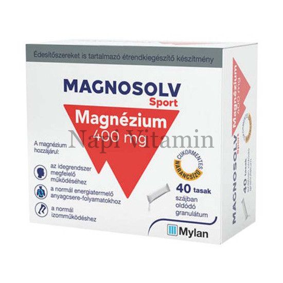Magnosolv Sport 400 mg szájban oldódó granulátum 40x