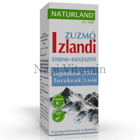 Naturland izlandi zuzmó folyadék 150ml Naturland izlandi zuzmó folyadék 150ml