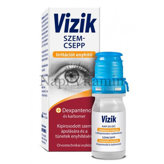 Vizik szemcsepp Irritációt enyhítő 10ml