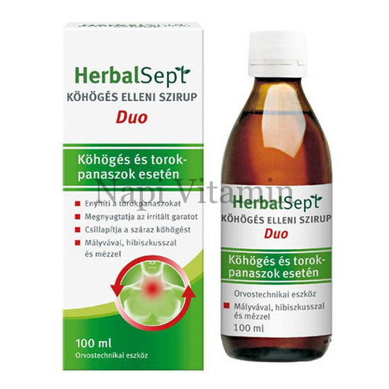 Dr. Theiss HerbalSept Duo köhögés elleni szirup 100ml