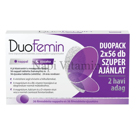 DuoFemin Étrendkiegészítő tabletta 56x+56x
