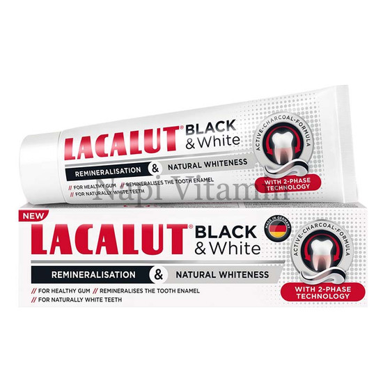Lacalut Black & White fogkrém 75ml