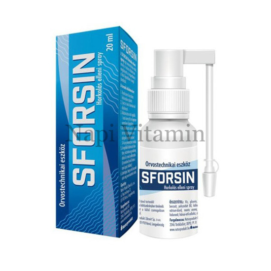 Sforsin Horkolás elleni spray 20ml Sforsin Horkolás elleni spray 20ml