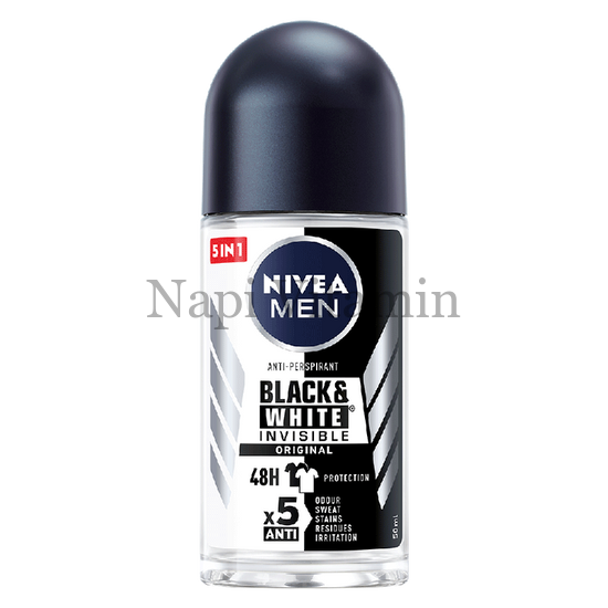 Nivea Black & White Invisible Original izzadásgátló golyós dezodor 50ml