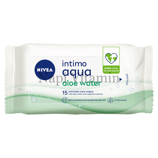 Nivea Intimo Aloe Water intim törlőkendő 15x