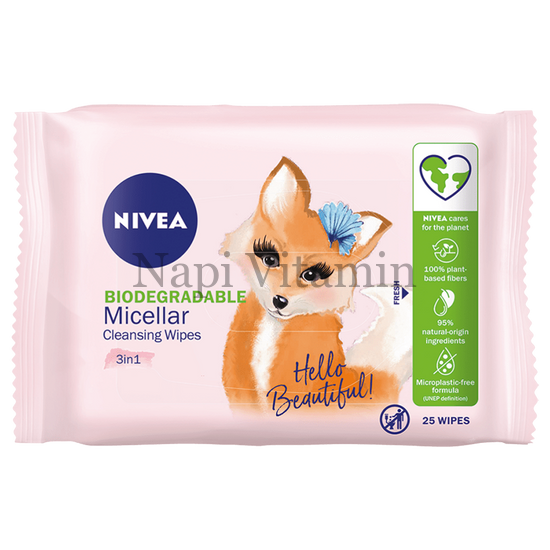 Nivea Micellás arctisztító kendő 25x