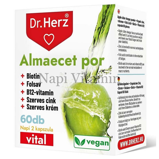 Dr. Herz Almaecet por + Biotin + Folsav kapszula 60x