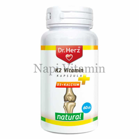 Dr. Herz K2 + D3 + Kalcium kapszula 60x