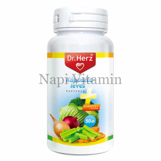 Dr. Herz Káposztaleves + Almaecet + Króm kapszula 50x