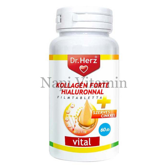 Dr. Herz Kollagén Forte Hialuronnal filmtabletta 60x Dr. Herz Kollagén Forte Hialuronnal filmtabletta 60x