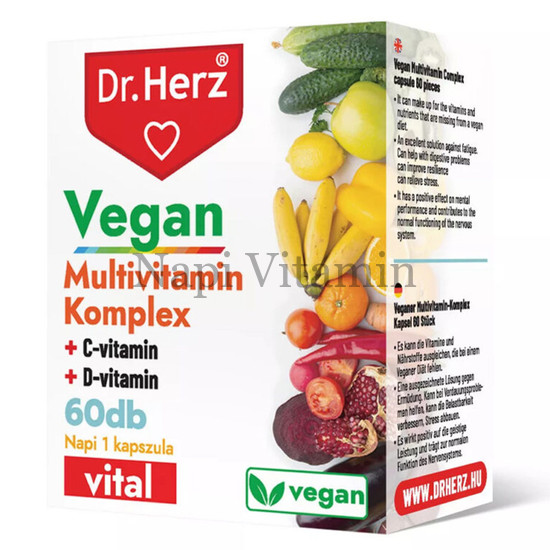 Dr. Herz Vegan Multivitamin komplex kapszula 60x