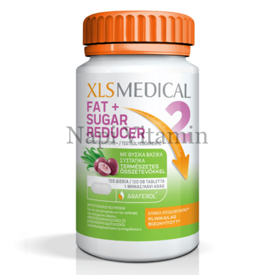 XL-S (XLS) Fat+Sugar Reducer testsúlycsökkentő tabletta 120x