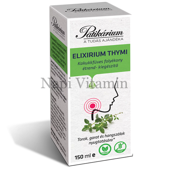 Patikárium Elixirium Thymi Kakukkfüves folyadék 150ml
