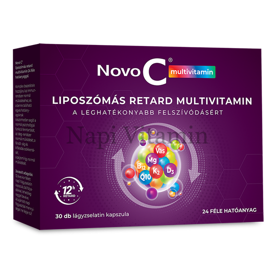 Novo C Liposzómás Retard Multivitamin lágyzselatin kapszula 30x