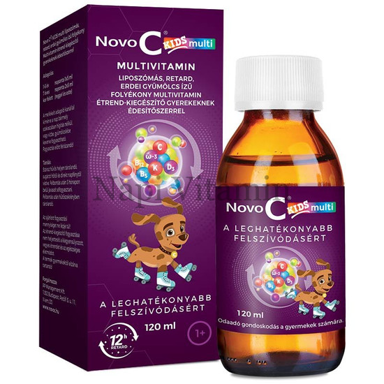 Novo C kids liposzómás Multivitamin folyadék erdei gyümölcs ízű 120ml