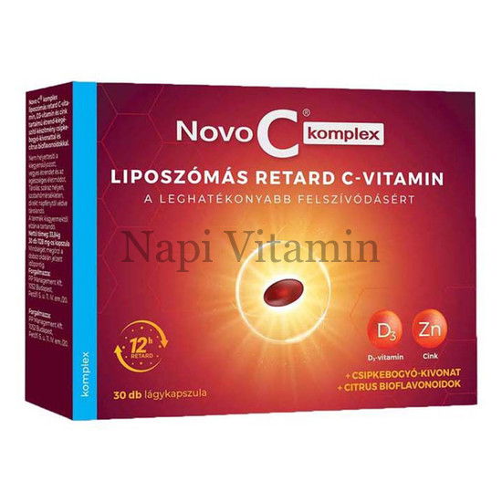 Novo C Komplex liposzómás C D3 Zn kapszula 30x