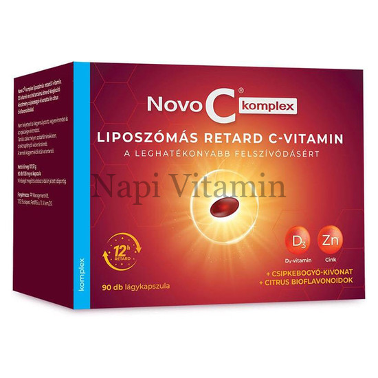 Novo C Komplex liposzómás C D3 Zn kapszula 90x