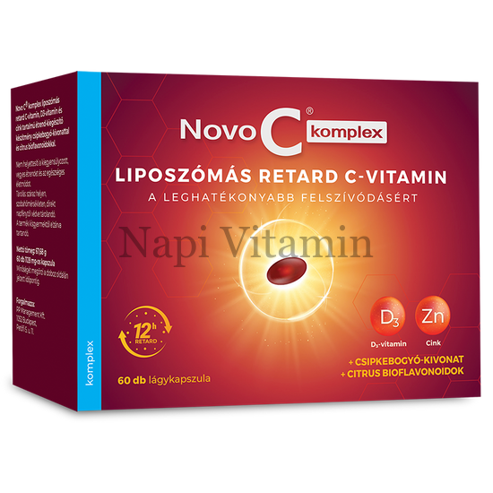 Novo C Komplex liposzómás C D3 Zn kapszula 60x