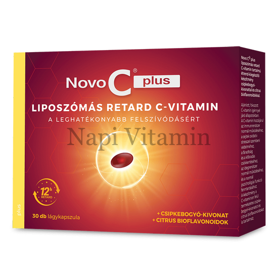 Novo C Plus liposzómás kapszula csipkebogyóval 30x Novo C Plus liposzómás kapszula csipkebogyóval 30x
