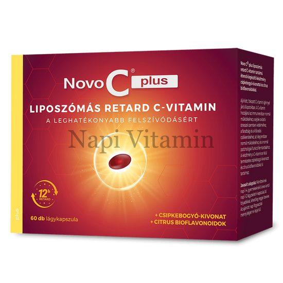 Novo C Plus liposzómás kapszula csipkebogyóval 60x
