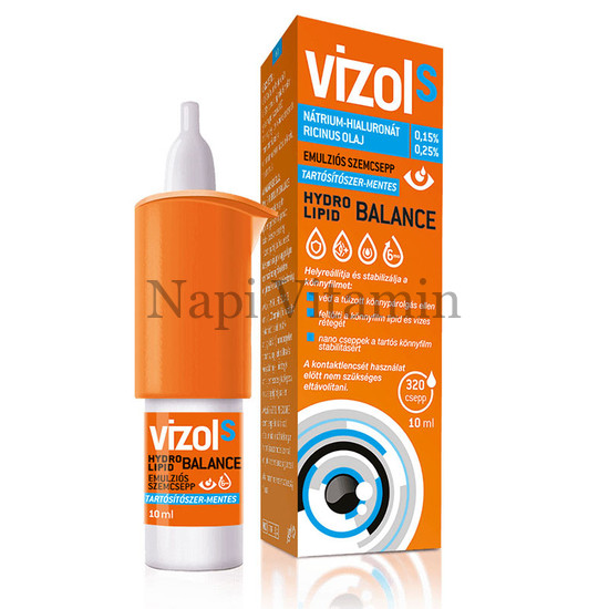 Vizol S Hydro Lipid Balance szemcsepp 10ml