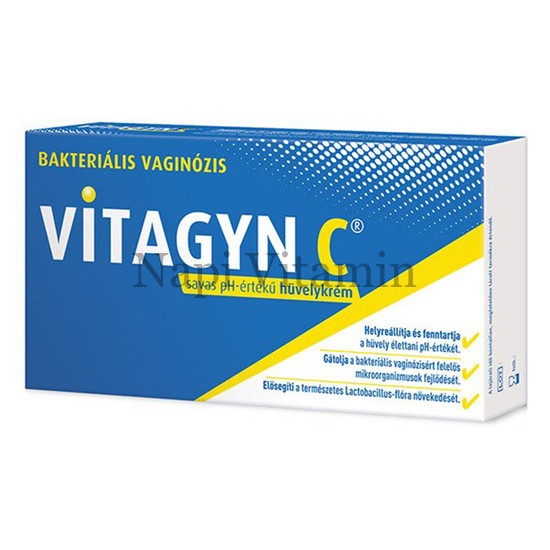 Vitagyn C hüvelykrém + 6 applikátor 30g