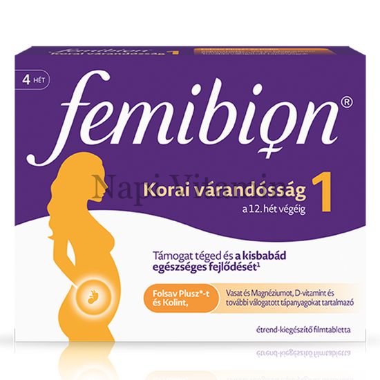 Femibion 1 Korai várandósság filmtabletta 28x Femibion 1 Korai várandósság filmtabletta 28x