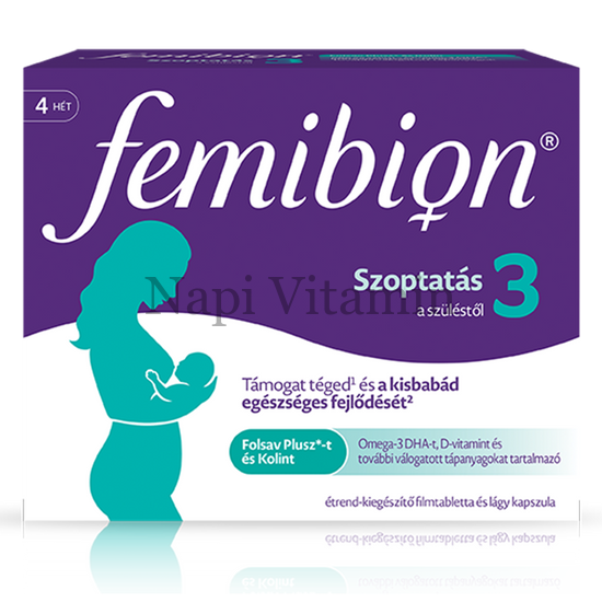 Femibion 3 Szoptatás filmtabletta és kapszula 28x+28x Femibion 3 Szoptatás filmtabletta és kapszula 28x+28x