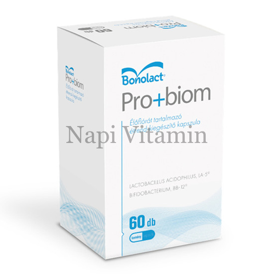 Bonolact Pro+Biom étrendkiegészítő kapszula 60x