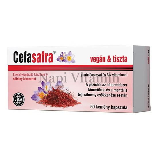 Cefasafra Sáfrány Kivonat Tartalmú Kapszula 50x