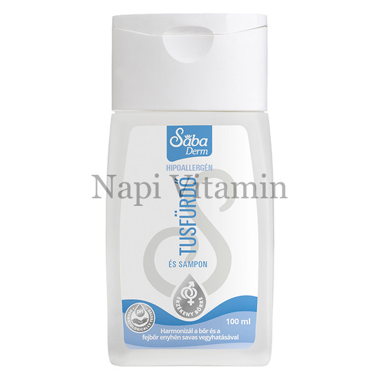 Sába Derm Tusfürdő és sampon hipoallergén 100ml