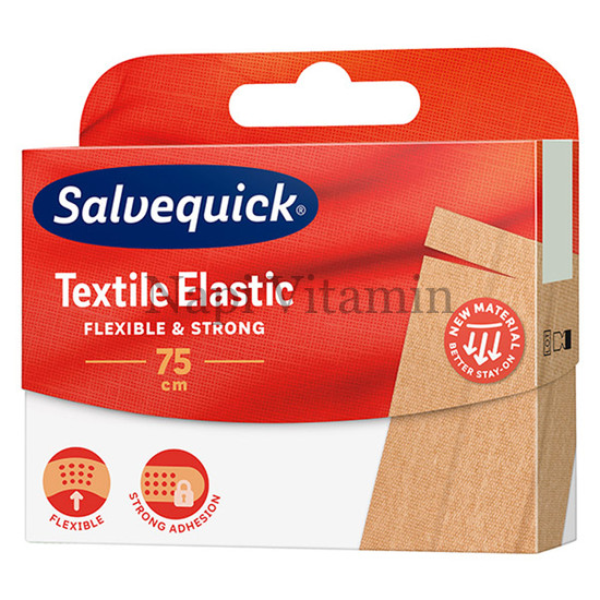 Salvequick Textile Elastic rugalmas ragtapasz – 75cmx6cm 1x