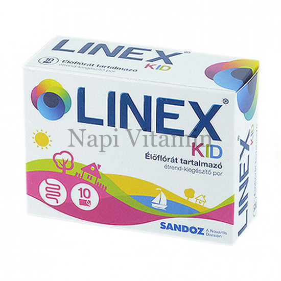 Linex Kid élőflórát tartalmazó por 10x