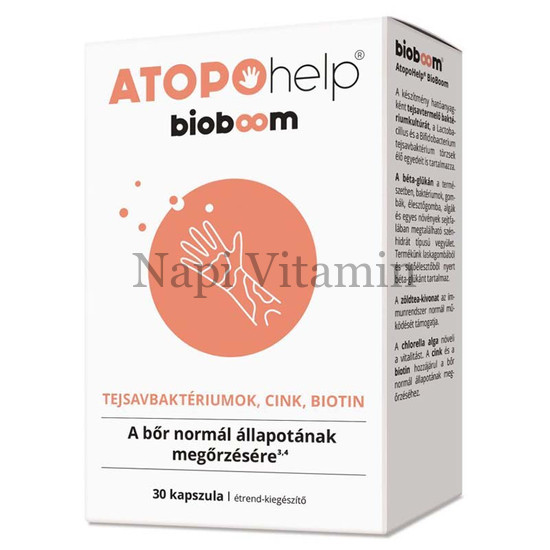 Bioboom AtopoHelp kapszula 30x - KÖZELI LEJÁRAT