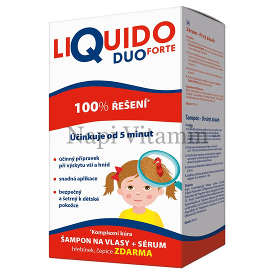 Liquido DuoForte tetűírtó sampon 200ml + szérum 125ml