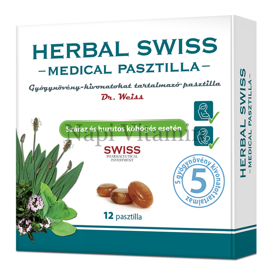 Herbal Swiss Medical pasztilla 12x