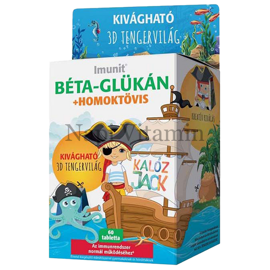 Imunit Kalóz Jack béta-glükán + homoktövis tabletta 60x