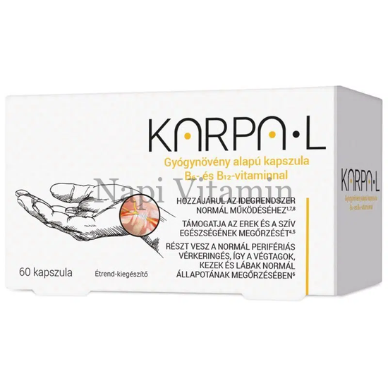 Karpal gyógynövény kapszula 60x Karpal gyógynövény kapszula 60x