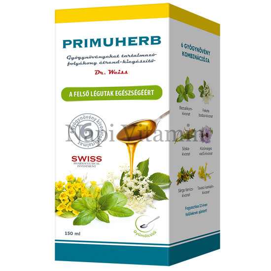 Primuherb étrendkiegészítő szirup 150ml