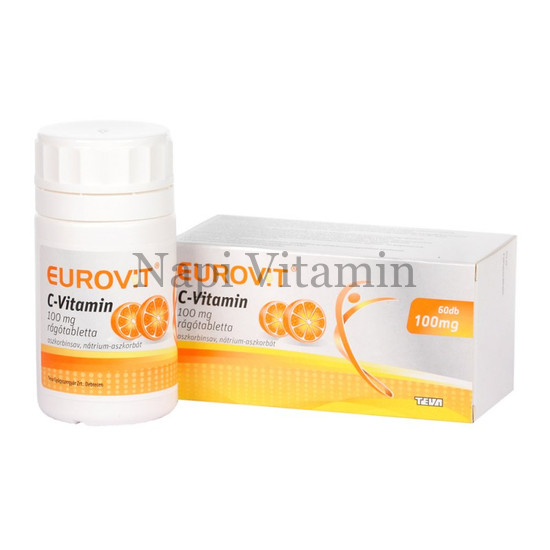 Eurovit C-vitamin 100mg rágótabletta 60x