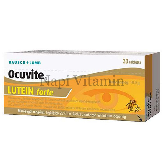 Ocuvite Lutein Forte tabletta 30x - KÖZELI LEJÁRAT