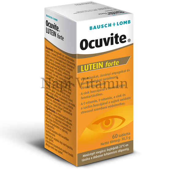 Ocuvite Lutein Forte tabletta 60x -KÖZELI LEJÁRAT