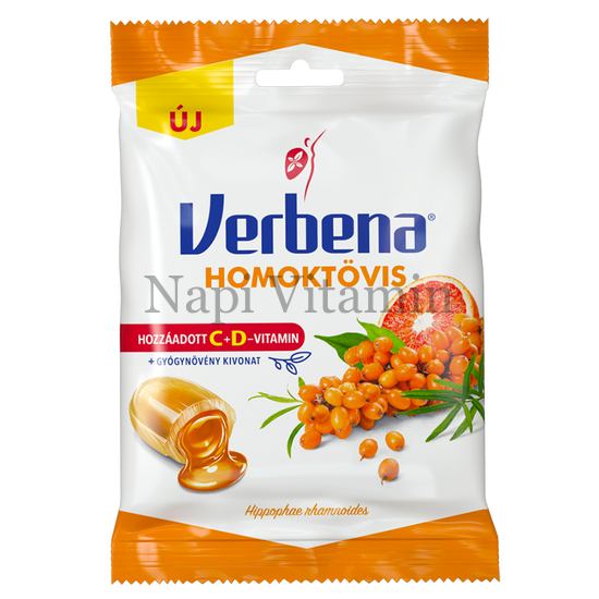 Verbena Homoktövis töltött keménycukorka 60g Verbena Homoktövis töltött keménycukorka 60g