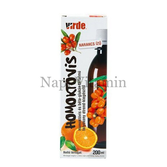 Virde Béta-glukan homoktövis szirup 200ml