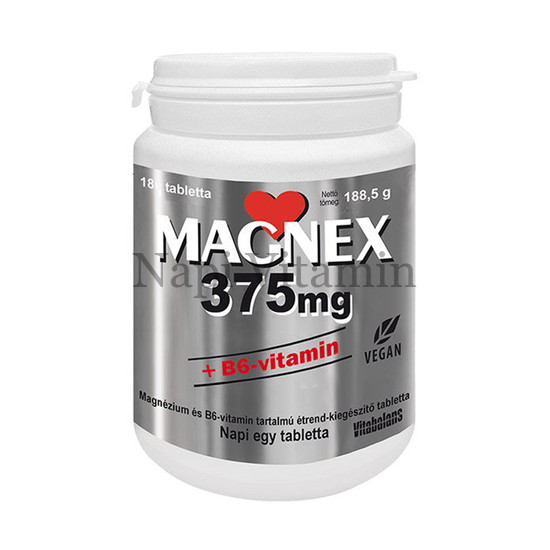 Magnex 375 mg + B6-vitamin tabletta 180x