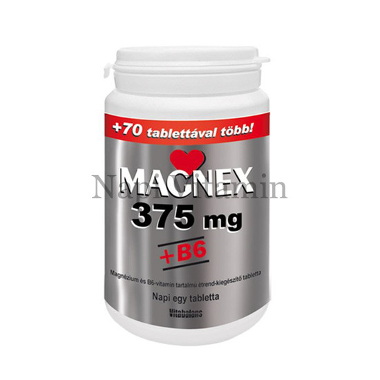 Magnex 375 mg + B6-vitamin tabletta 180x+70x